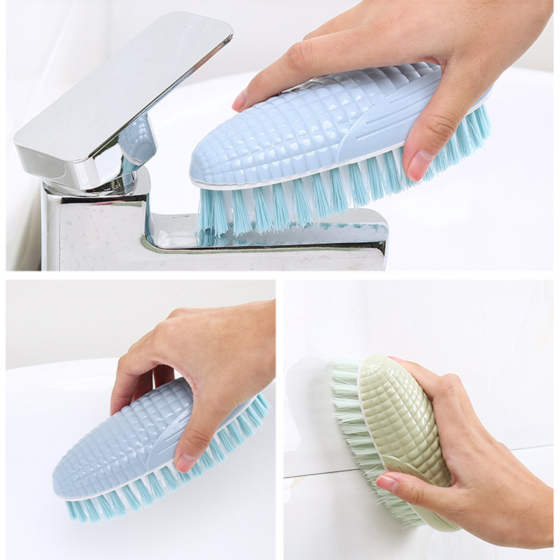 Hogar de piel suave cepillo de lavandería multifuncional Creativo de maíz de plástico cepillo de limpieza del hogar cepillo de lavado de zapatos cepillo de la Junta ropa