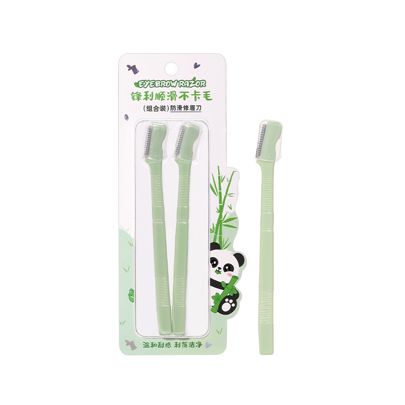 LMLTOP cortador de cejas de cabeza pequeña dos paquetes de cortador de cejas de acero inoxidable para principiantes con red de protección SY351