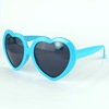 Cartoon children's sunglasses suitable for men and women, glasses heart shaped solar-powered, European style