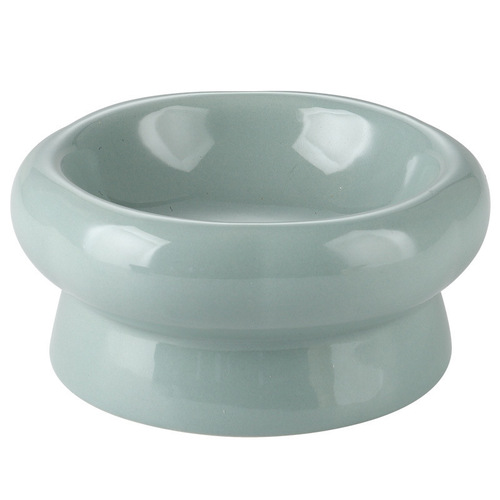 Pet Cat Bowl Ceramic Cat Bowl Cervical Protection High-Feet Dog and Cat Food Bowl Cat Feeding Bowl Rice Bowl Water Bowl Anti-Flip