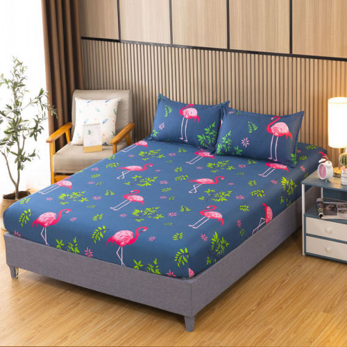 Slip-resistant bed sheet set, single piece of memory foam bed cover, home use, fully elasticated bed sheet cover