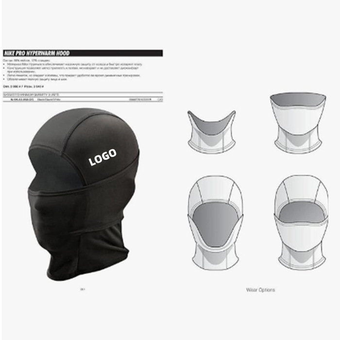 秋冬用防寒マスク、アウトドアスポーツ、バイク用インナーマスク、防寒ライディング、スキー用ヘッドギア、ロゴのカスタマイズ可能|undefined