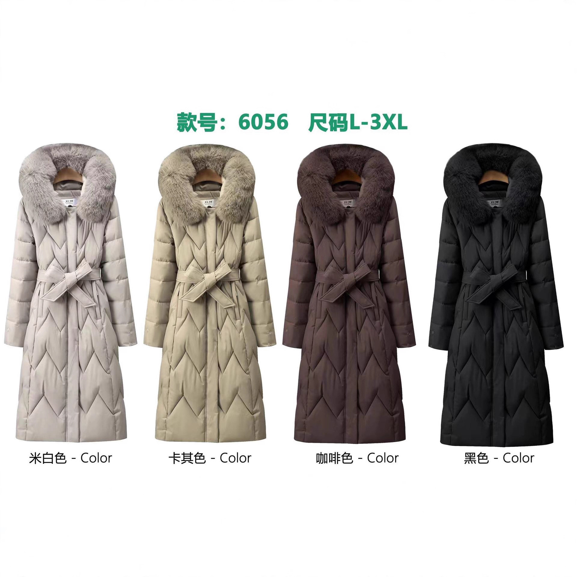 外贸中老年棉服妈妈冬装羽绒外套中长款中年女装加大加厚棉服