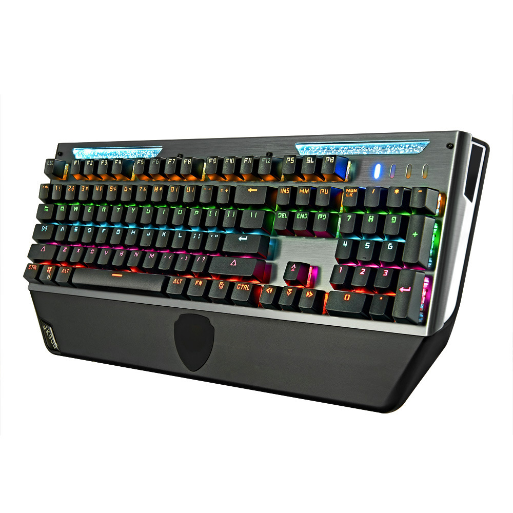 Mechanical Gaming Keyboard With Rgb Lighting And Wrist Rest_voghion.com