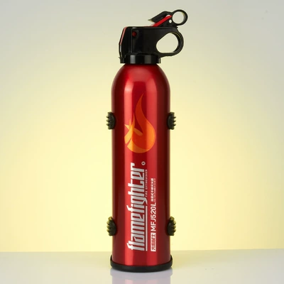 Flame Warrior Mfj520 Oujiang Fire Extinguisher 4 Colors Color Box Portable Car Dry Powder Fire Extinguisher 760g (Vehicle fire extinguisher) - warrior-520-red