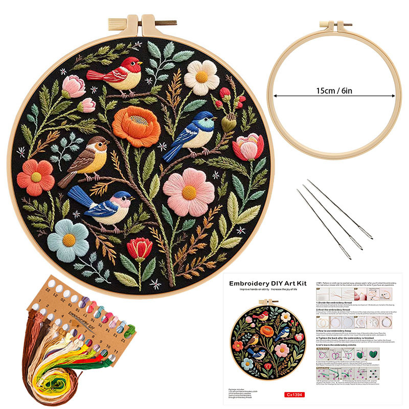 Cx1394 + bordado de bambú de imitación estirado 15 cm