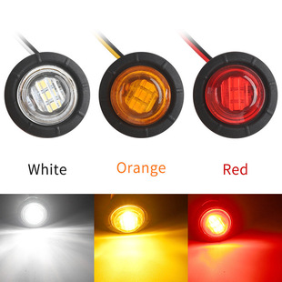 Cross-border explosions 3smd LED truck truck side lights signal lights indicator lights colorful small round lights car