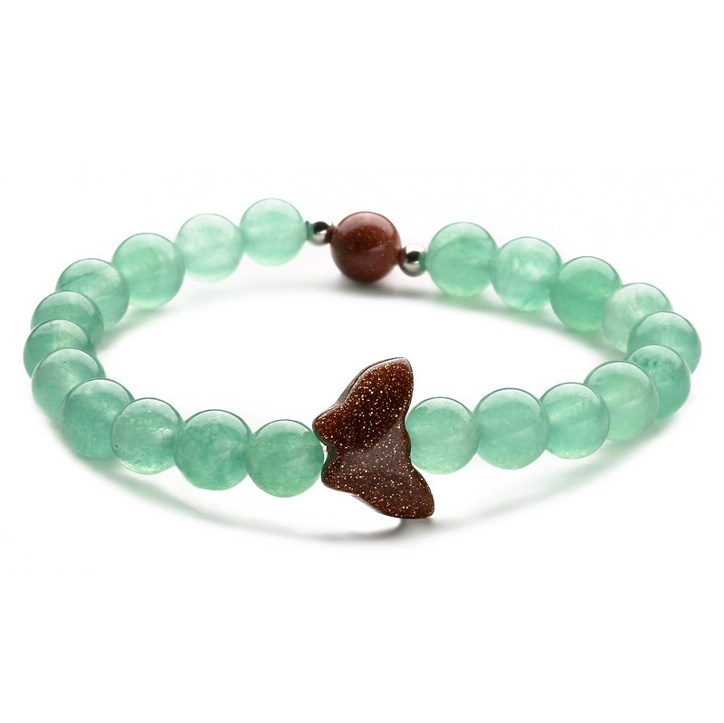 (Cross-border trading), organic agate beaded bracelet jade, bead bracelet for men and women, European style