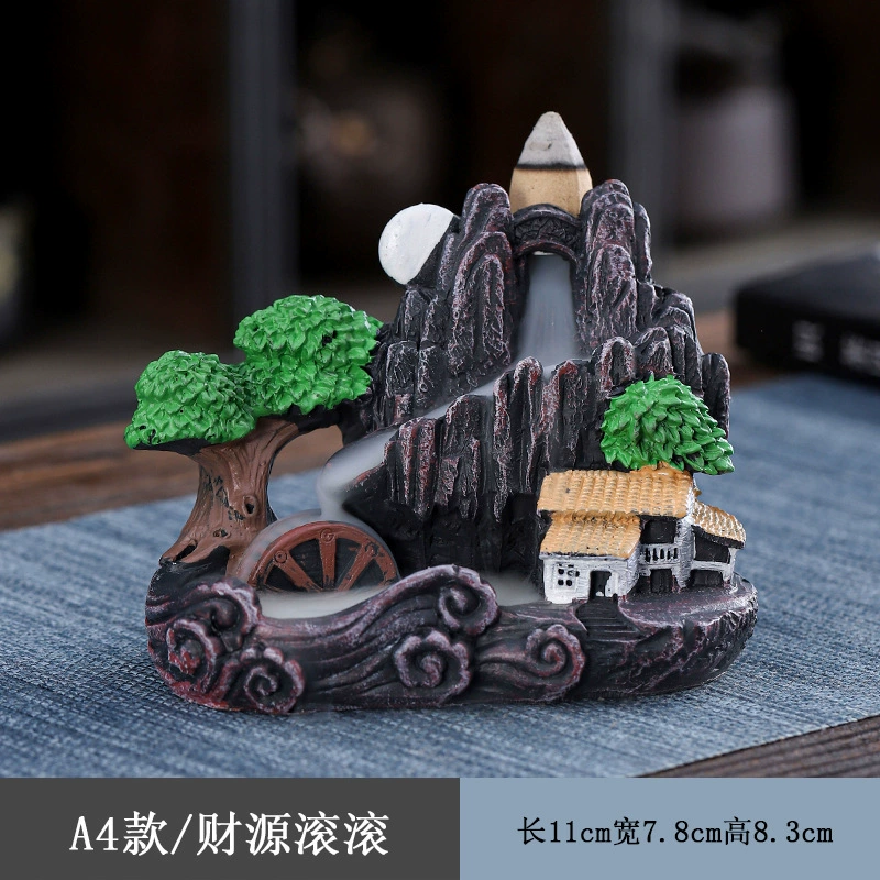Аромалампа Mountain cloud из смолы, чайное сандаловое и багровое дерево, эффект обратного потока
