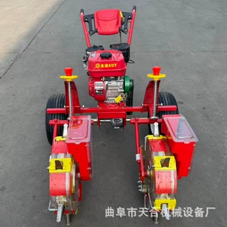 下肥量挡板可调肥种分层不烧芽高效率低油耗汽油手推鸭嘴播种机