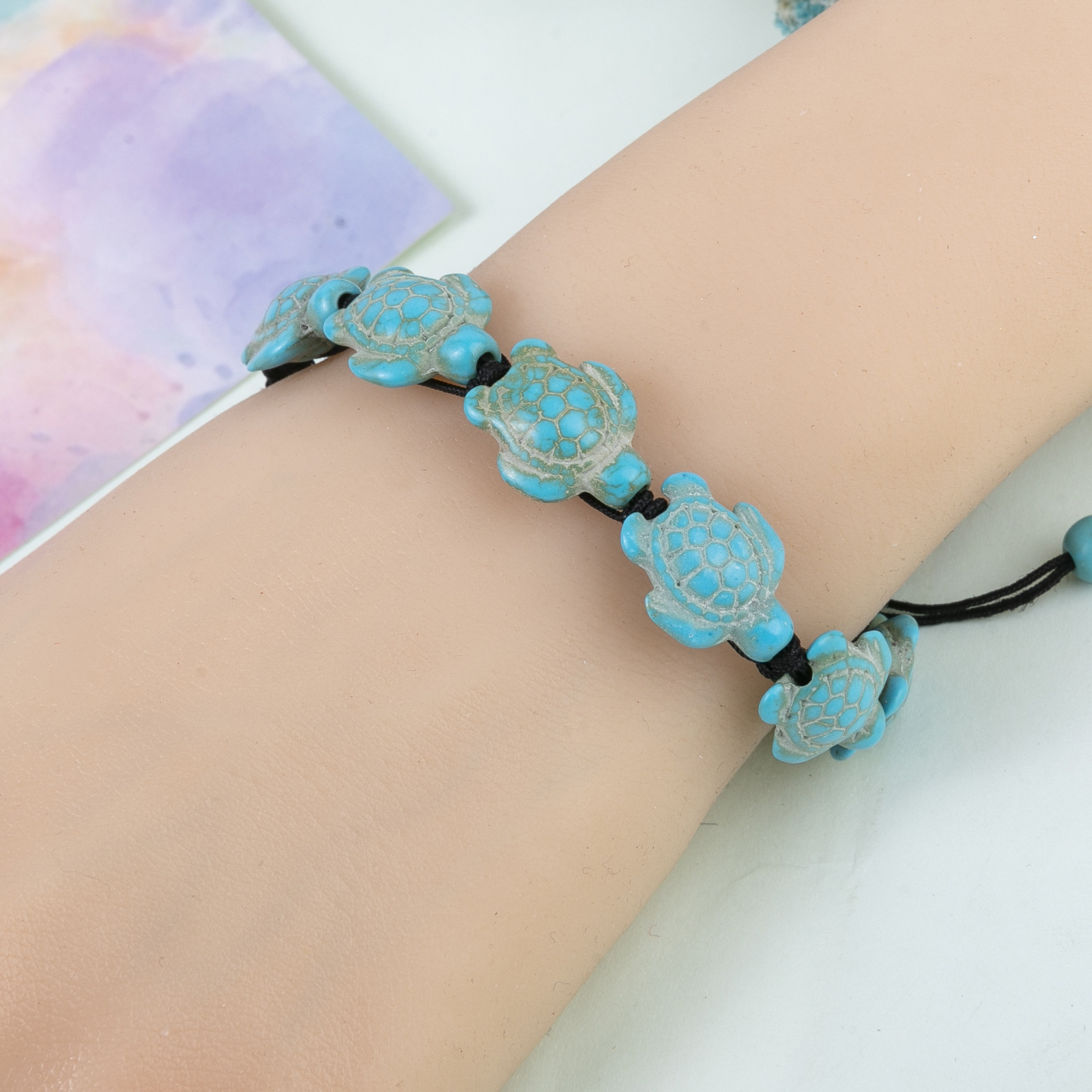 Style Simple Style Classique Bloc De Couleur Corde Turquoise Tresser Unisexe Bracelets display picture 2