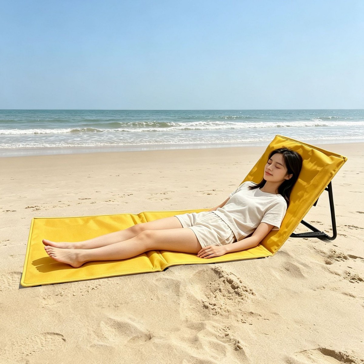 [Cross-border] Outdoor beach chair, beach mat, camping mat, foldable and portable stool, picnic mat, thickened