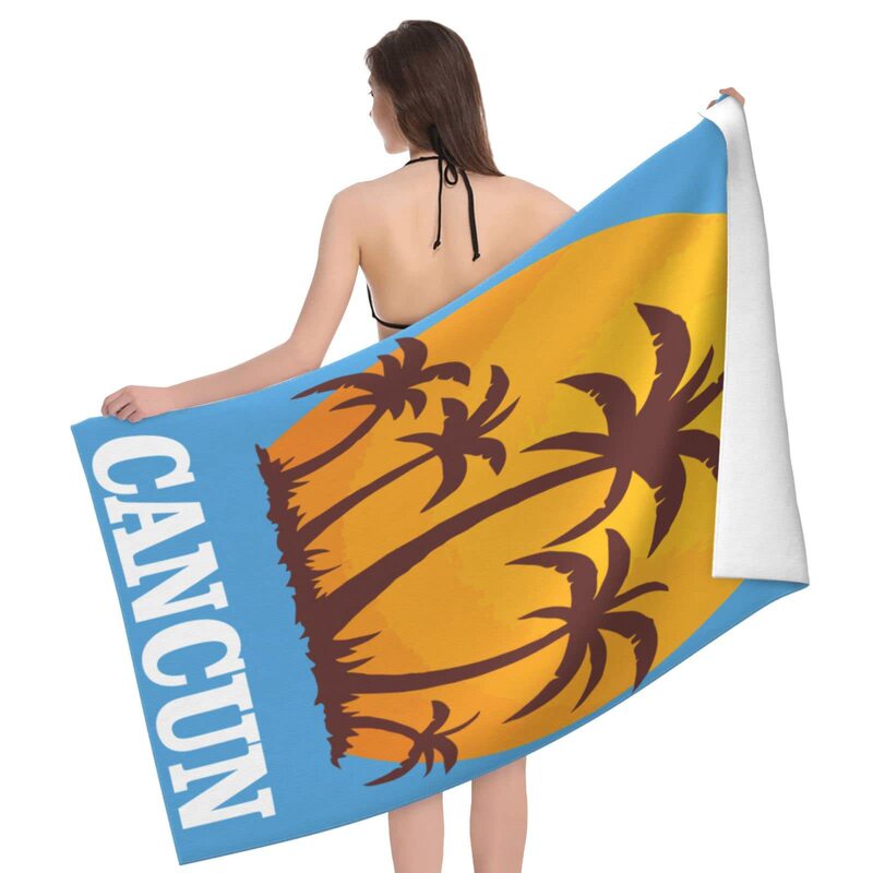 Cross-border sunset and palm tree beach towel seaside vacation swimming bath towel sports fitness towel factory direct sale Cross-border sunset and palm tree beach towel seaside vacation swimming bath towel sports fitness towel factory direct sale