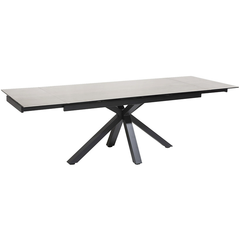 Mesa de comedor exportación de tabla de roca personalizada tabla de comedor plegable retráctil nórdica de lujo moderno mesa de piernas de arena
