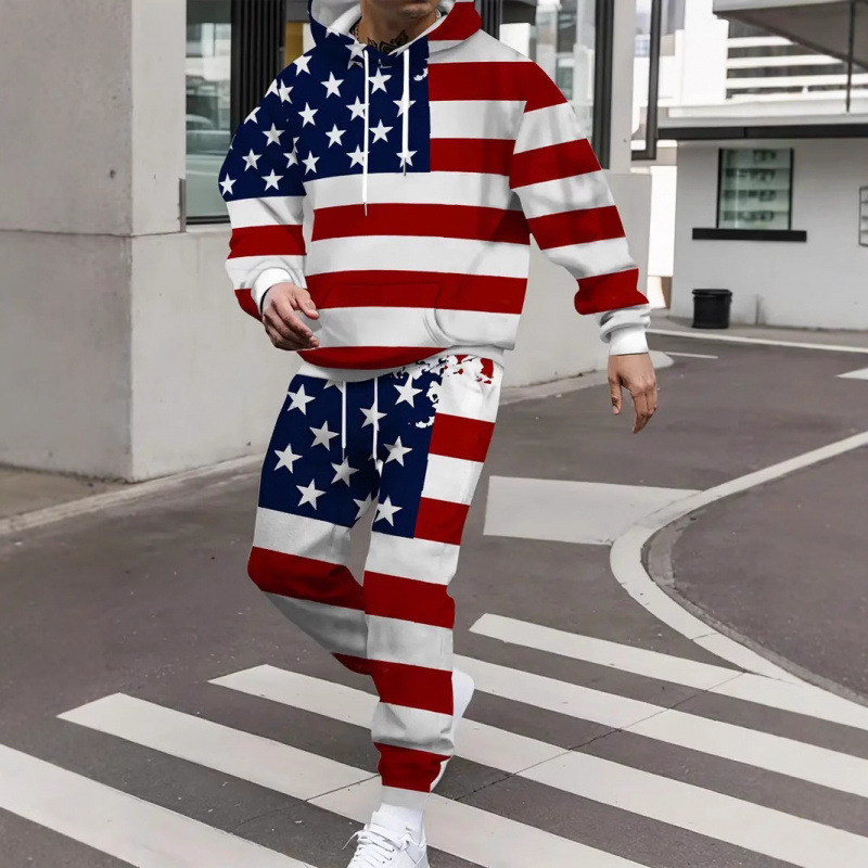 速卖通跨境新款男士连帽卫衣节日主题印花长袖时尚连帽衫秋冬款|undefined