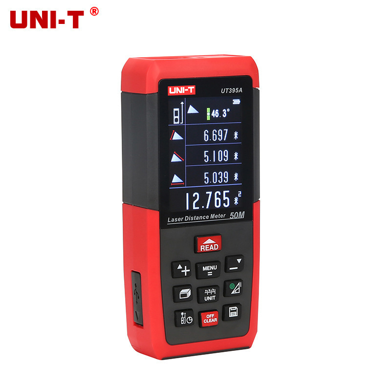 优利德激光测距仪高精度红外线充电款电子尺50米70米 UT395A/B/C