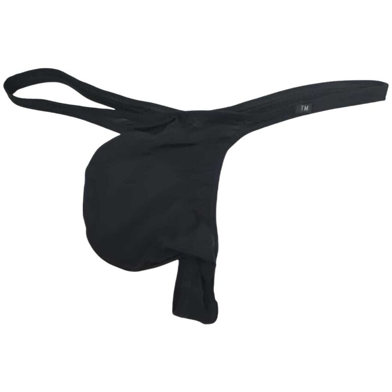 Men's G-string Naked Thin Ice Silk Sexy G-string Underwear Breathable High Elastic Pocket Hip-exposed Men's T-pants