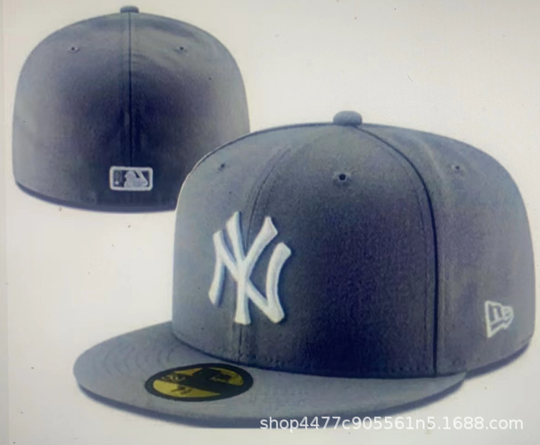 Sombreras de béisbol totalmente cerradas para hombres no ajustables, sombreros de baile callejero totalmente cerrados, sombreros de borde plano, sombreros de tamaño americano
