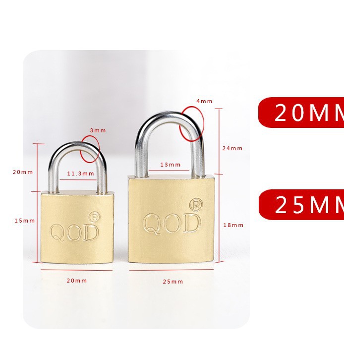 Imitación de cobre de una sola palabra candado abierto hogar antirrobo puerta a prueba de explosiones candado cerradura del Gabinete cerradura del cajón cerradura del dormitorio del estudiante