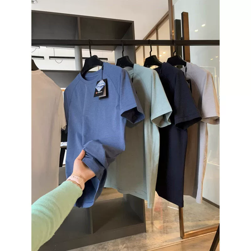 Американская ретро-быстросохнущая дышащая футболка с короткими рукавами для бега на открытом воздухе, летняя сетчатая эластичная мужская и женская спортивная футболка, модная