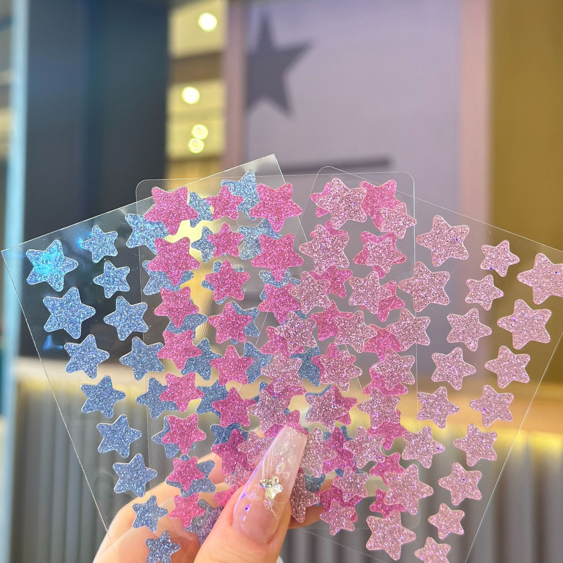 핑크 블루 로즈 레드(중간 보라색 색상 상자)