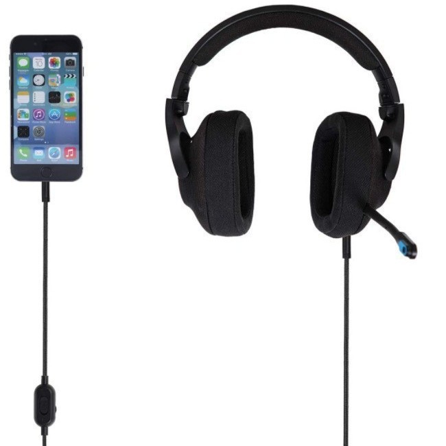Cable para auriculares Logitech G433 cuidadosamente seleccionado, adecuado para G233 y Gprox, cable trenzado ajustable de 3,5 mm y 2 metros