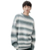 Dongdaemun Selling Mohair sweater Korean Edition Sweater coat oversize solar system Retro stripe Sweater