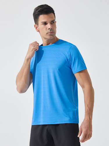 Sports short-sleeved quick-drying t-shirt for men summer casual running fitness top breathable loose t-shirt men's quick-drying shirt