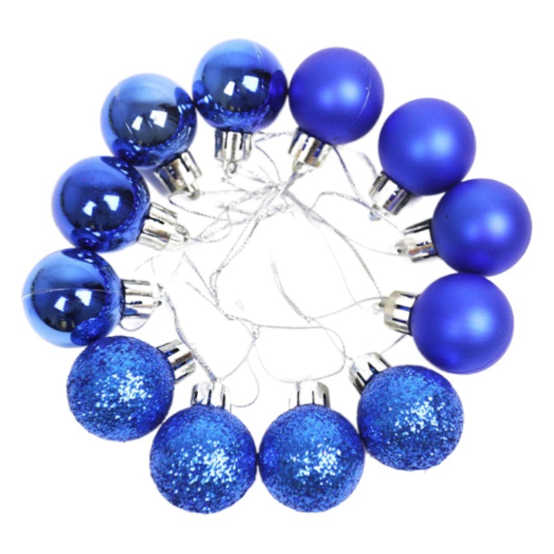 2,5 cm diámetro BOLA DE Navidad brillante mate brillo bola a granel bola galvanoplastia bola árbol de Navidad bola decorativa colgante