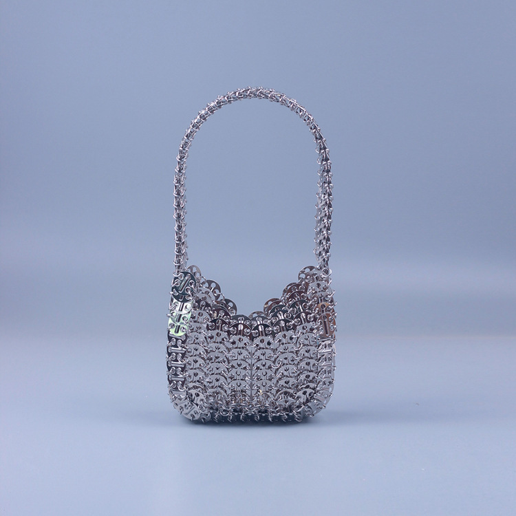 New Korean Style Silver Sequin Handmade Bag High Quality DIY Women's Summer Casual Versatile Source Factory