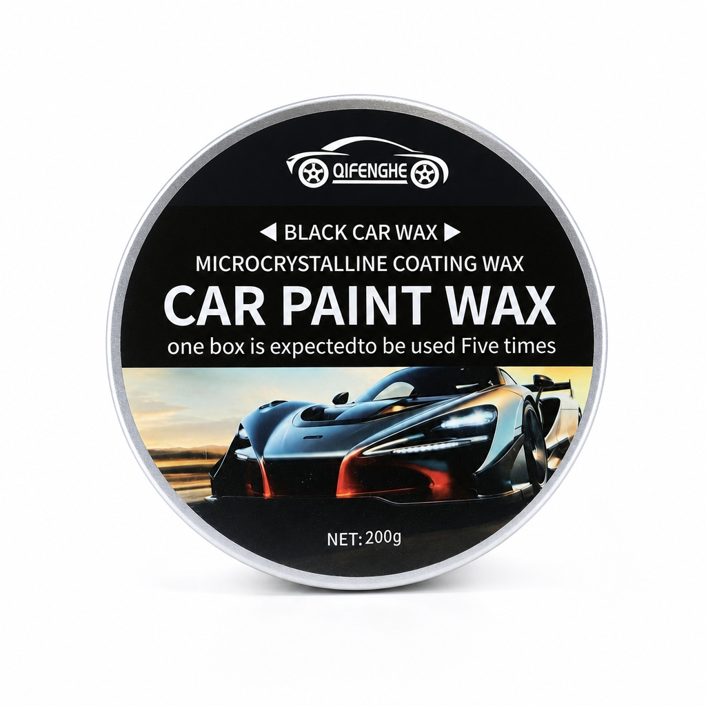 Cross-border black car wax, microcrystalline coating wax for car paint, removes dirt, polishes, brightens, repairs scratches, and provides maintenance, 200g