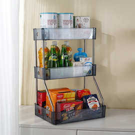 厨房置物架零食杂物储物架子客厅美容店置物架办公桌面收纳层架