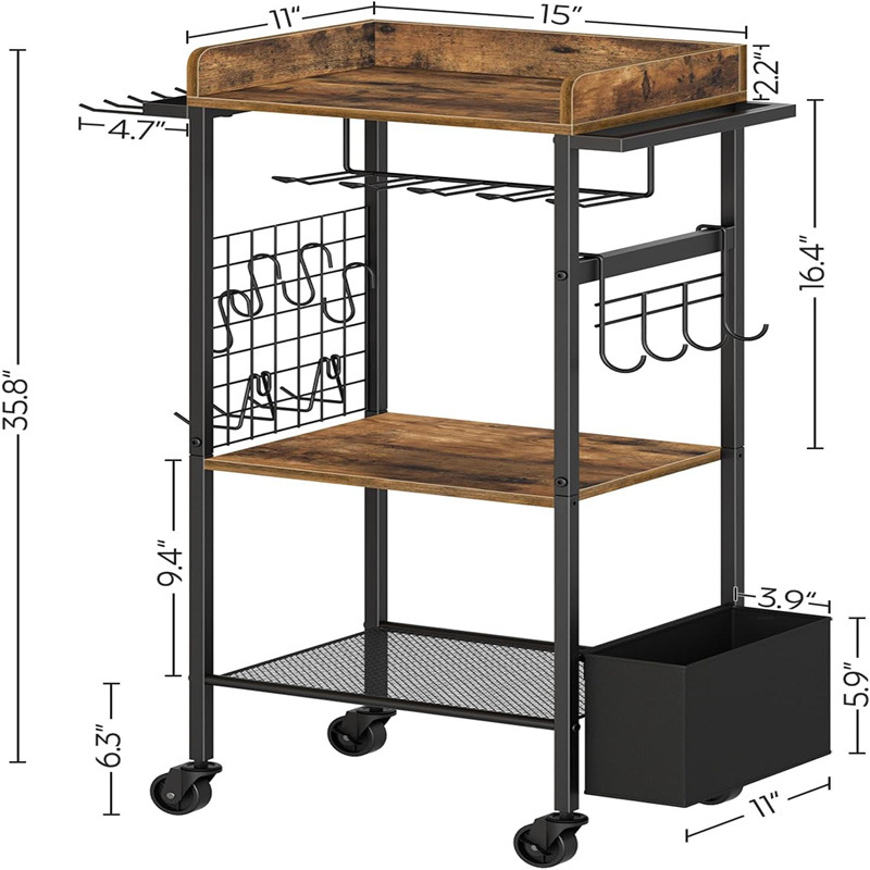 Garden tool storage rack with wheels Power tool storage box Tool…