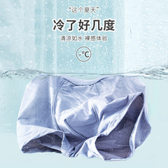 Men's underwear Origin and Supply Ice Silk Nylon Seamless Underwear Boxer Briefs Graphene Inseam Men's Underwear