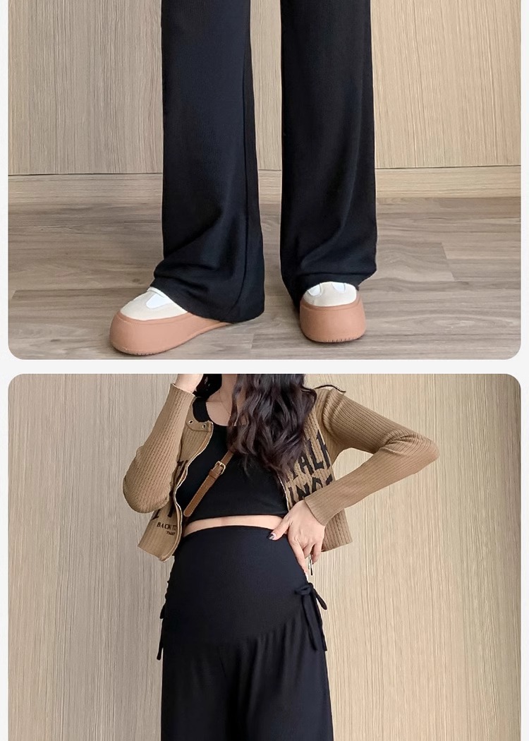 Pantalon de grossesse large et fluide décontracté été_voghion.com