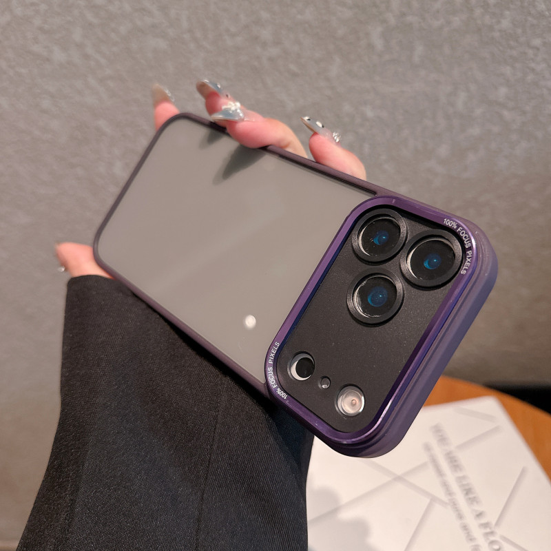メタルレンズ対応 Apple 17 Pro Max 携帯電話ケース 高透明 iPhone 16 耐衝撃 15 Pro Max ハードケース 14|undefined