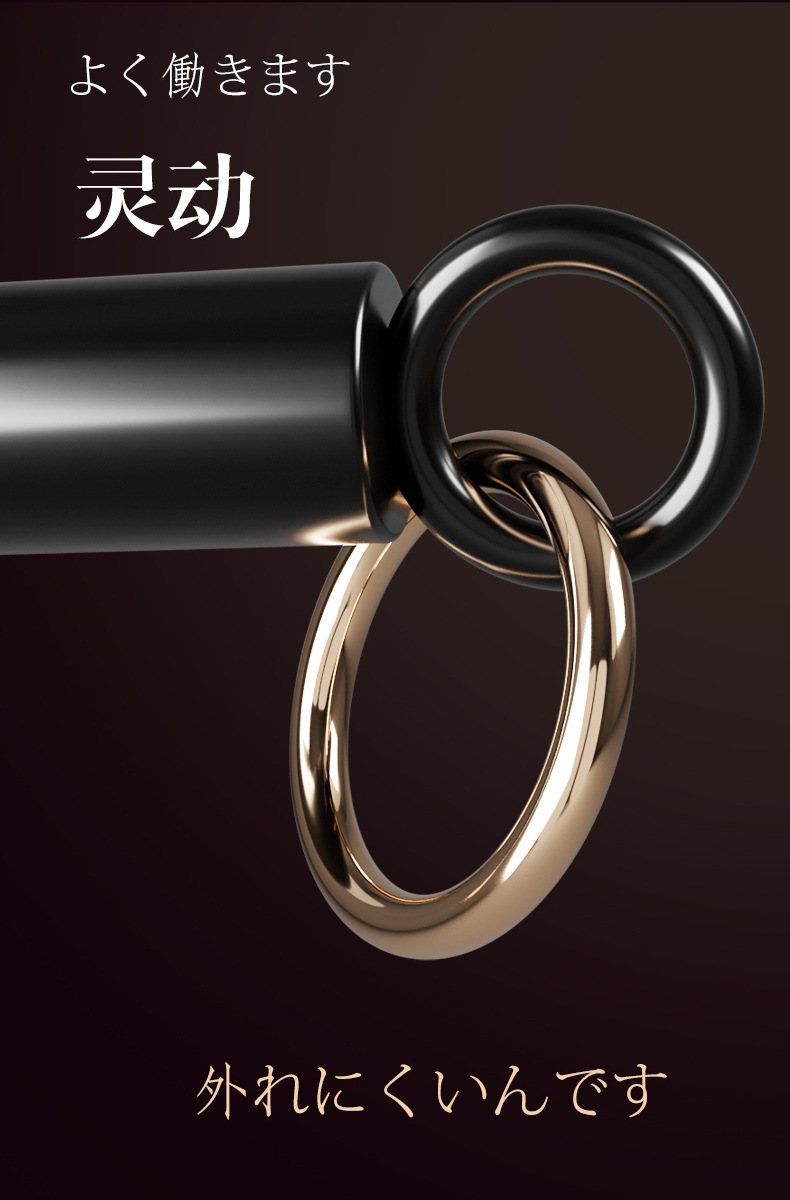 Nipple Clamps and Handcuffs Set in Black Nylon for Adult Couples — detail image 18