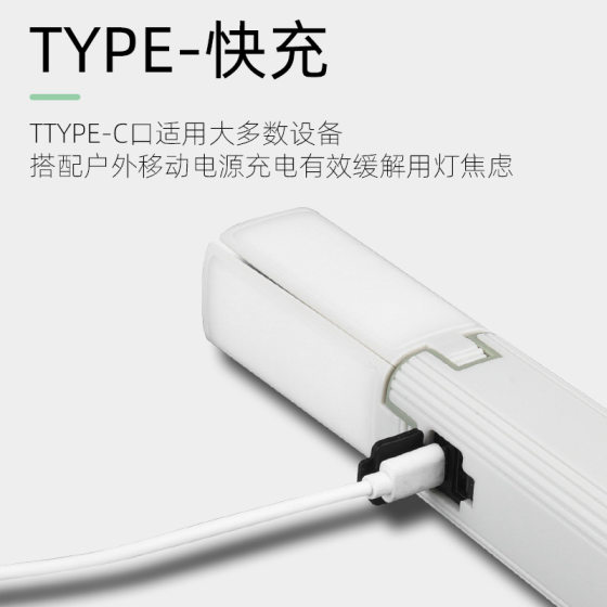 New Cross-border Outdoor Multifunctional Convenient Folding Camping Rechargeable Flashlight Tent Chandelier Camping Lamp