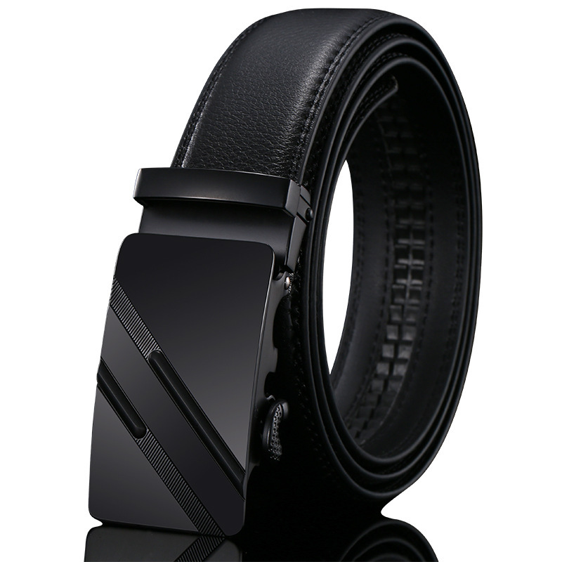 Men's Genuine Leather Automatic Buckle Luxury Belt Wholesale Simple Versatile Denim Belt Manufacturer