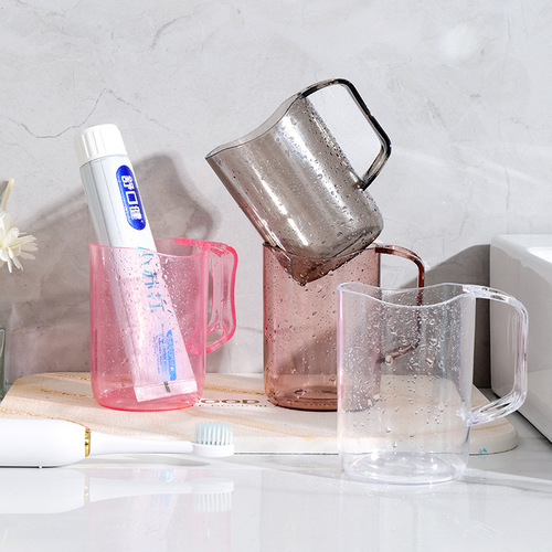 Toothbrush cup household simple brushing cup bathroom cup children couple tooth cup toothpaste toothbrush storage toothbrush cup