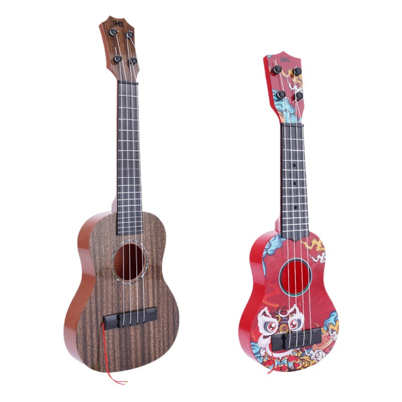 Niños ukulele espacio nacional moda pequeña guitarra puede jugar iluminación educación temprana juguete música principiante guitarra