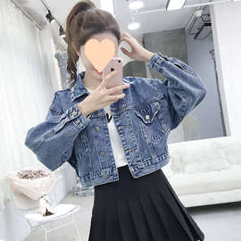 牛仔外套女学生韩版宽松春秋季小矮个子外套牛仔衣服2025新款女装