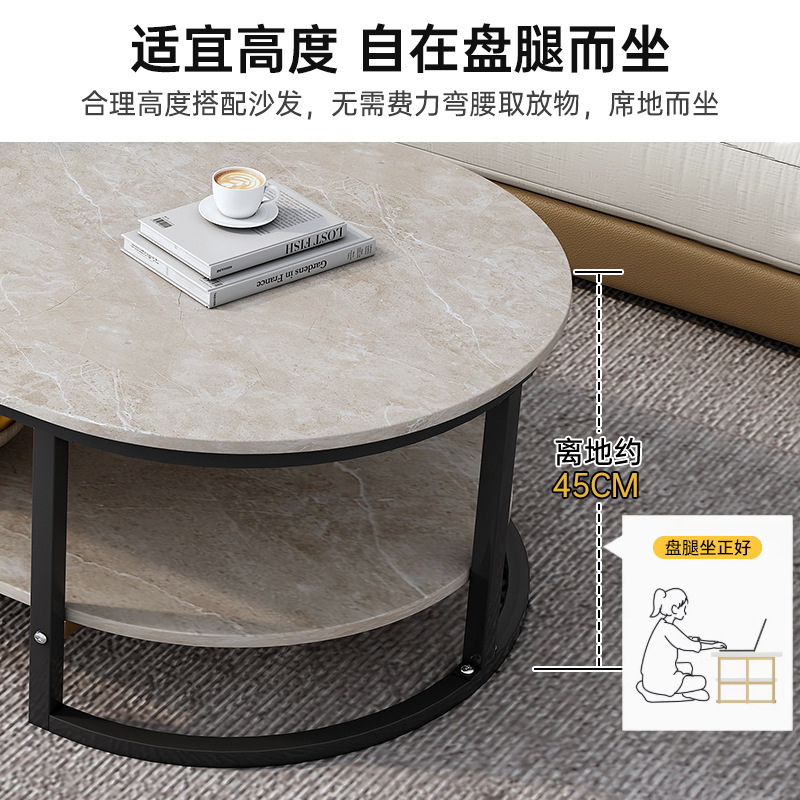 Coffee table table living room home sofa side table light luxury modern Internet celebrity small coffee table small apartment simple glass small table