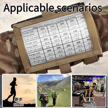 新品定制户外徒步登山地图收纳包休闲运动名片配件包战术腰包防水