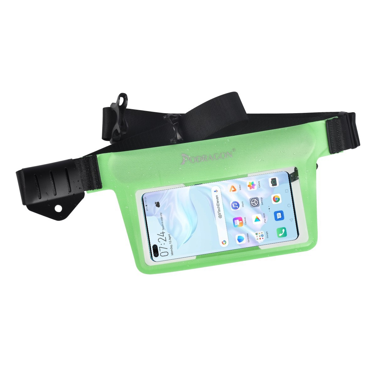 新款气密拉链手机防水袋浮潜腰包游泳潜水漂流冲浪证照大屏手机包