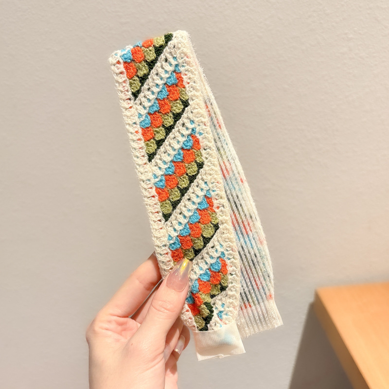 Sen sistema de punto flor fresa velcro para niñas y niños acabado de cabello correa de cabello sensación de alto nivel lavado de la cara brocha de cabello