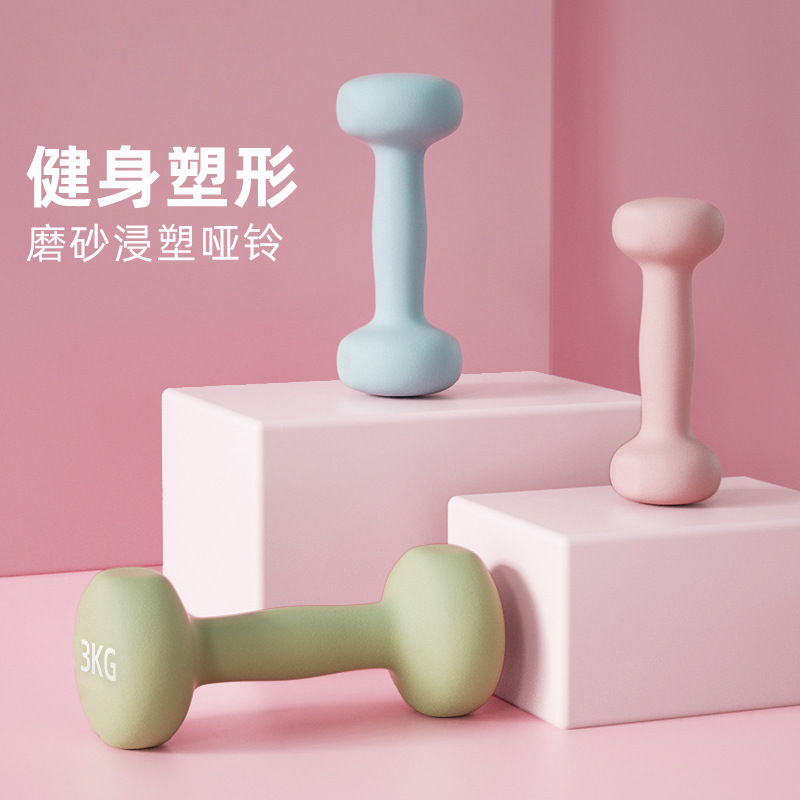 Mancuernas de inmersión cuidadosamente seleccionadas 2kg un par de equipos domésticos de fitness para mujeres