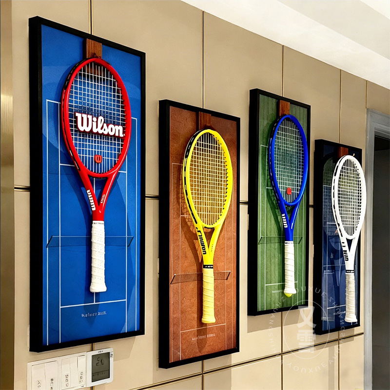 Grand Slam Tennis Racket Display Decorative Painting Storage Collection Photo Frame Tennis Racket Stand Australian Open French Open Wimbledon Us Open Grand Slam Tennis Racket Display Decorative Painting Storage Collection Photo Frame Tennis Racket Stand Australian Open French Open Wimbledon Us Open