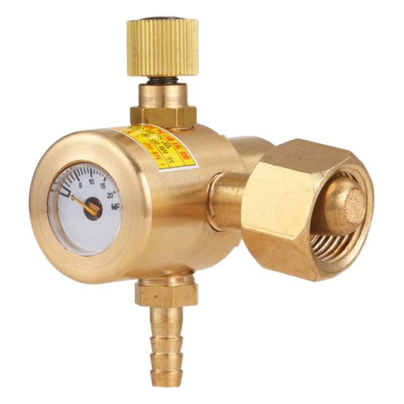 Трехстойкий энергосберегающий Редуктор Давления Аргона, полностью медный сплав, аргонодуговая сварка, газосберегающий редукционный клапан, малый корпус, аргонометр, взрывозащищенный от падения