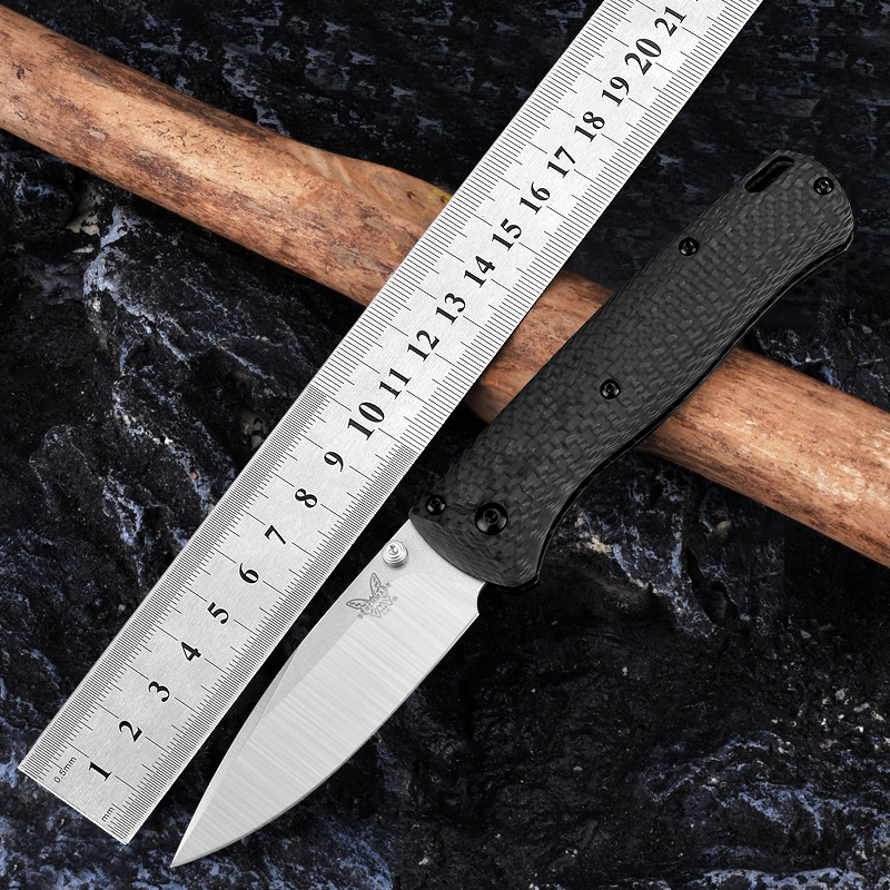 蝴蝶535碳纤折刀随身便携折叠刀锋利刀户外野营求生刀高硬度刀具